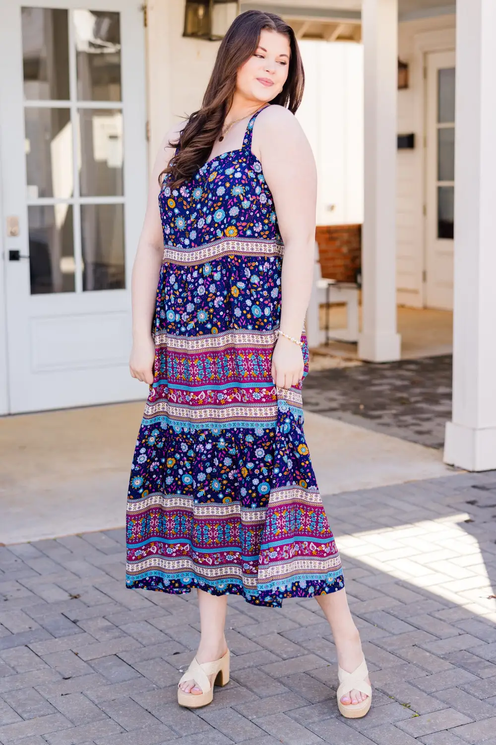 Life Lived Dress, Sapphire Mix