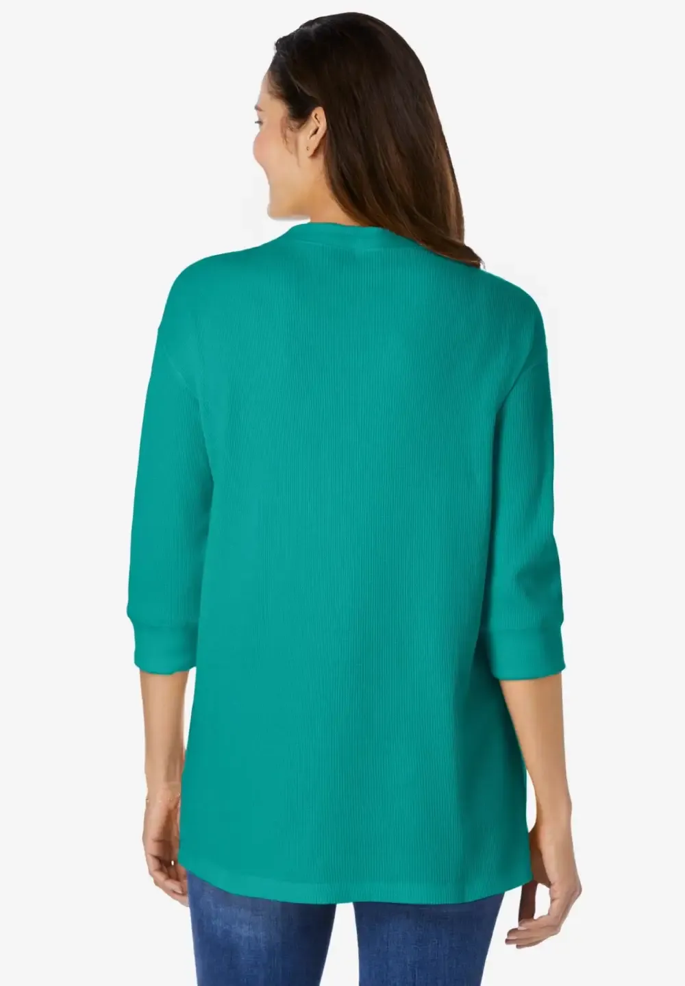 Three-Quarter Sleeve Thermal Sweatshirt