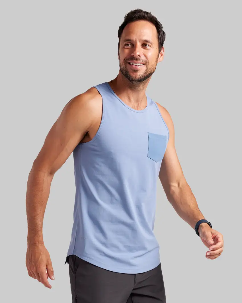 Lux Drop-Cut Pocket Tank