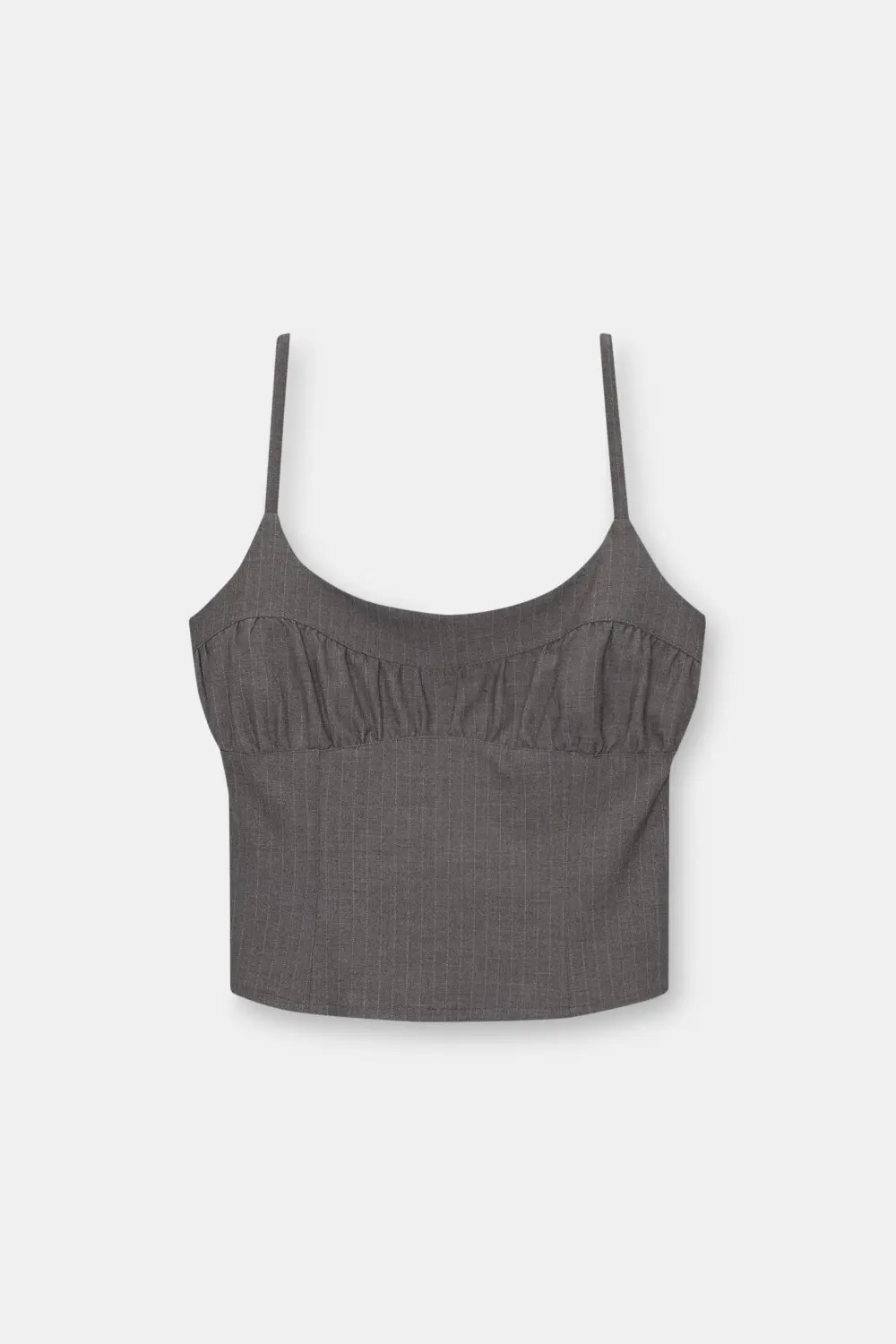 Strappy pinstripe top