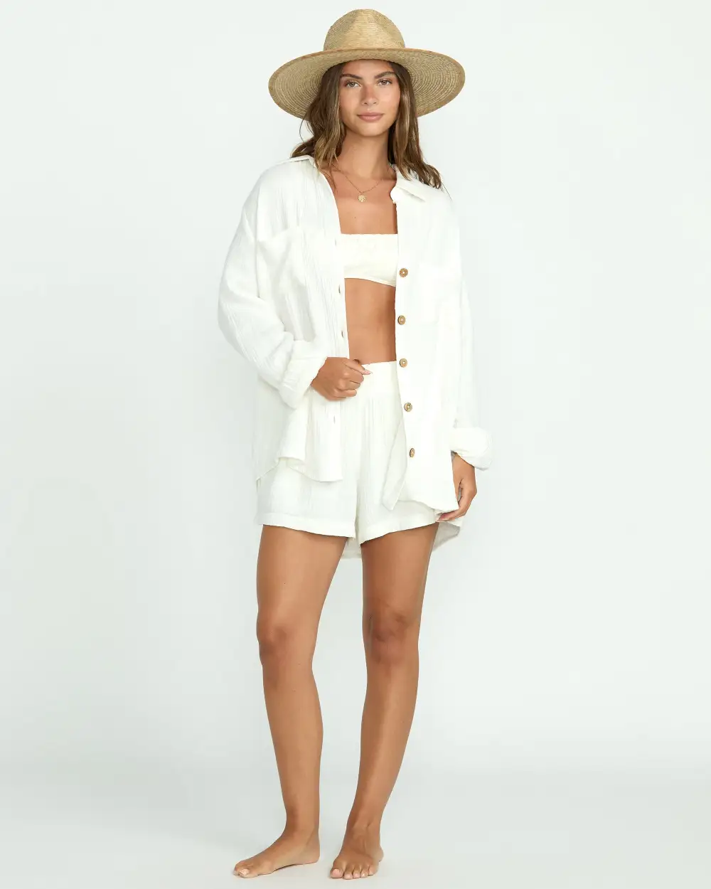 Sweet Swell Long Sleeve Shirt - Salt Crystal