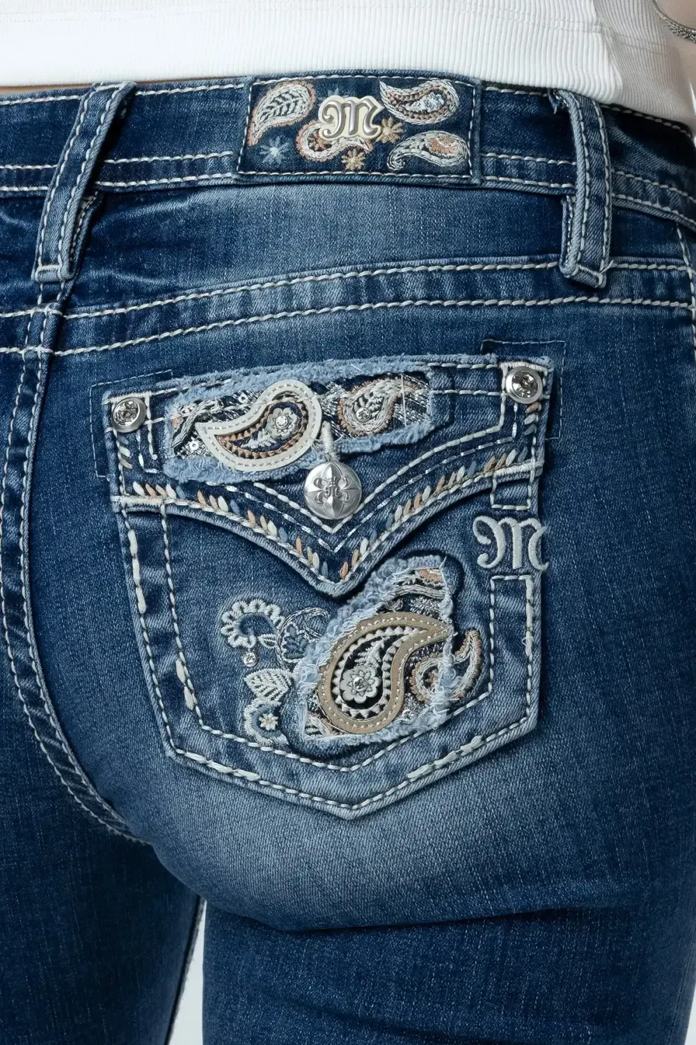 Paisley Peekaboo Capri