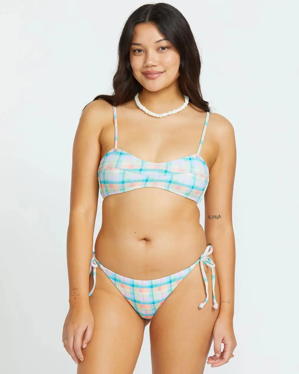 Check The Waves Eve Bralette Bikini Top - Multi