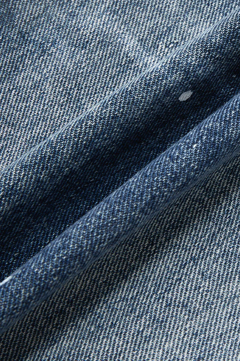 Drawstring Grommet Eyelet Mid Waist Barrel Jeans