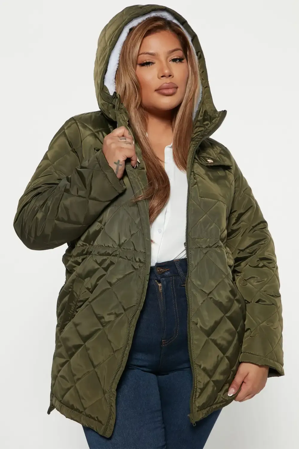 Walks In The Woods Quilted Jacket - Olive