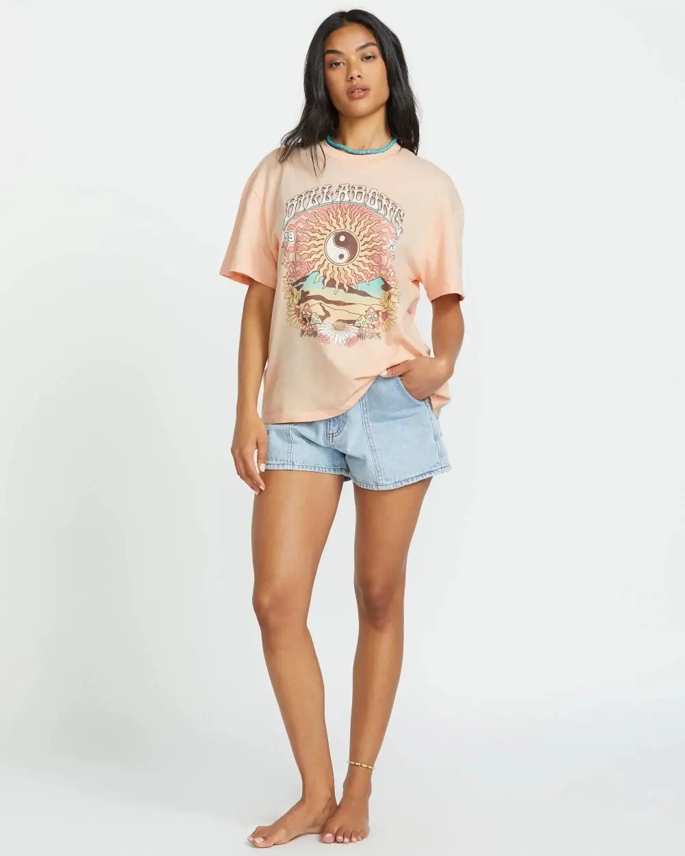 In The Balance Tee - Soft Peach