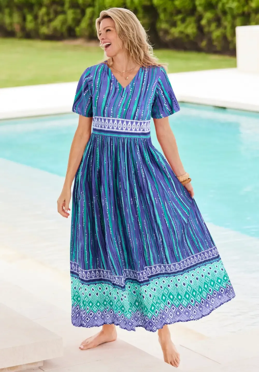 Long Crinkle Cotton Lounger