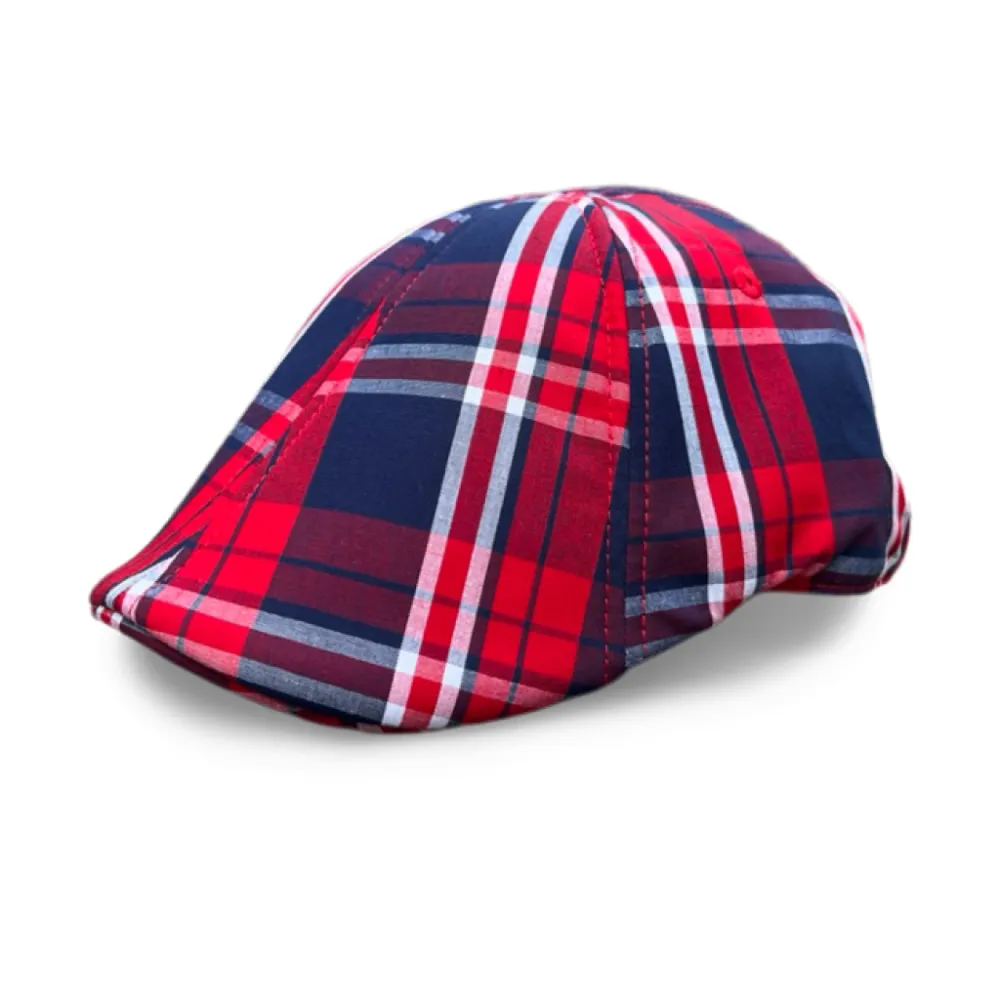 The Liberty Plaid Trainer Boston Scally Cap - Plaid