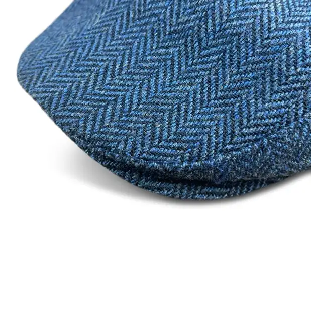 The Original 5-Panel Boston Scally Cap - Patriot Blue Herringbone