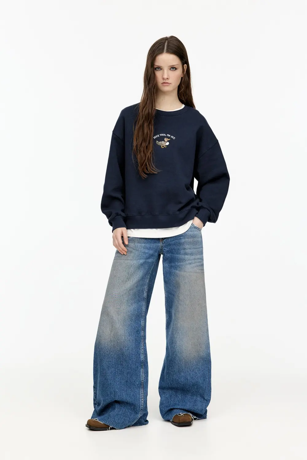 Sudadera gráfico pato