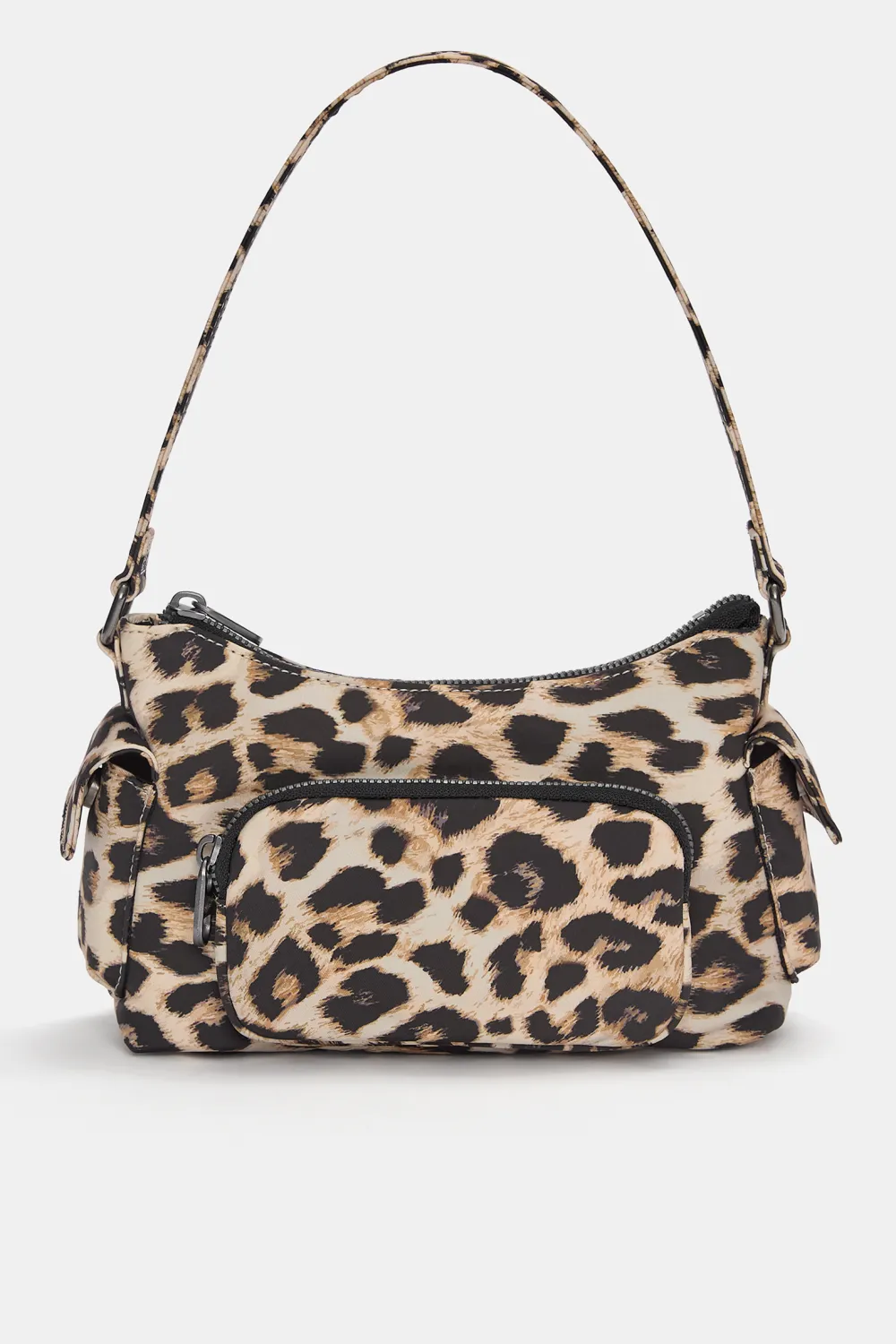 Bolso de hombro leopardo nylon