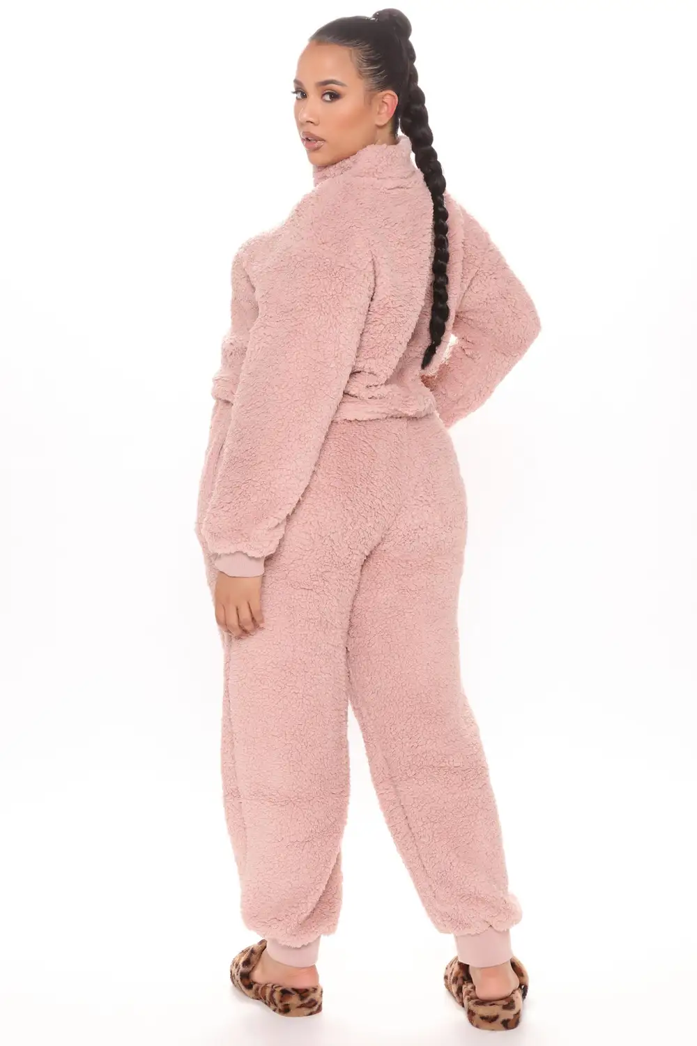 Cuddle Time Cozy Pant Set - Mauve