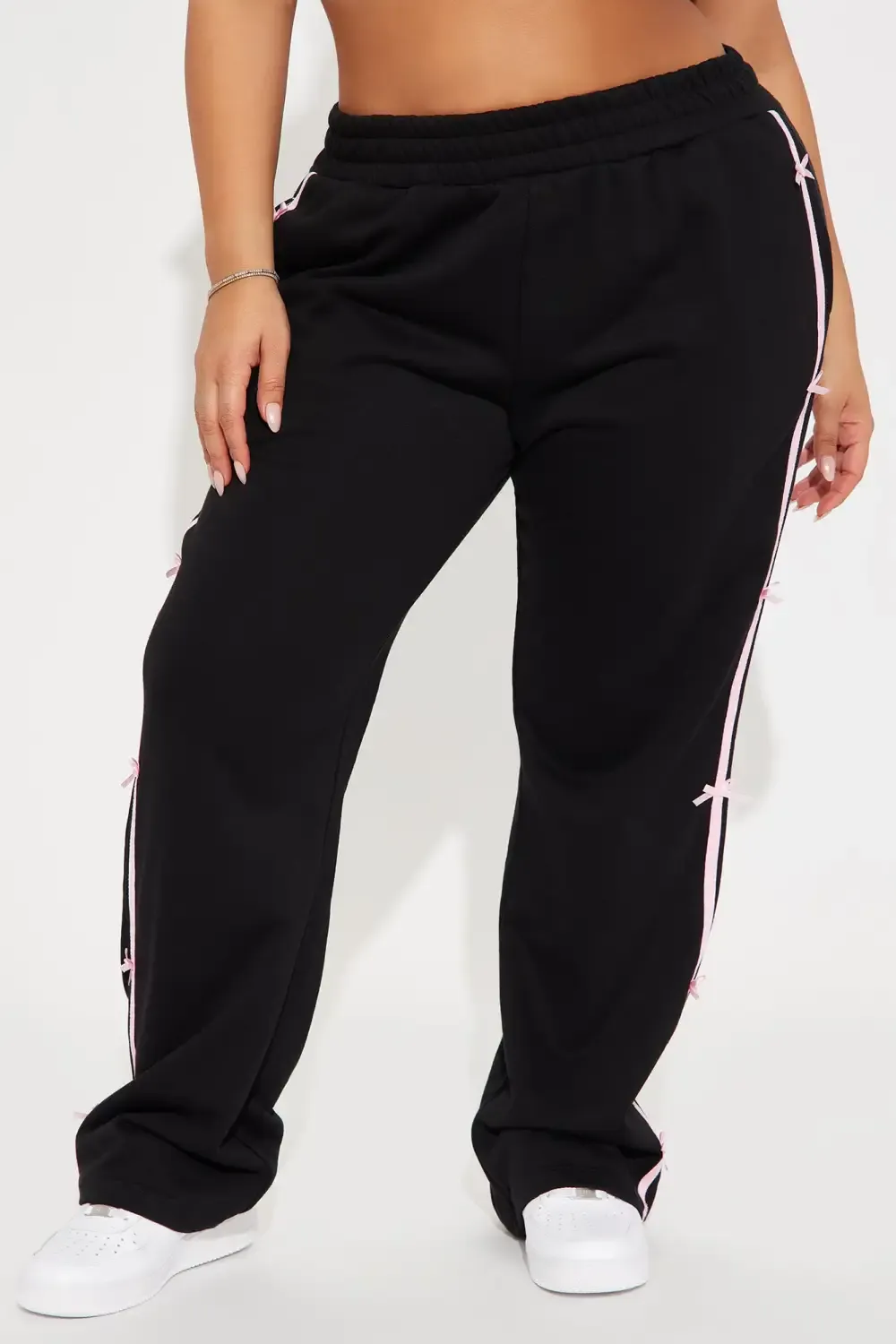 Pretty In Bows Track Pant - Black/combo