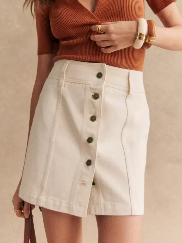 Short Suede Skirt