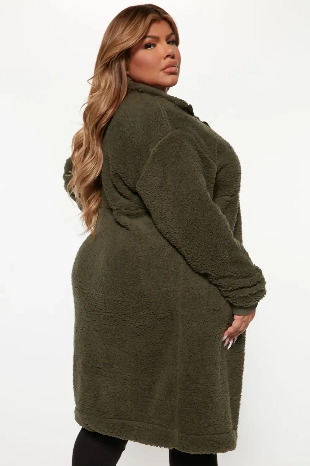 Cabin Stay Sherpa Jacket - Olive