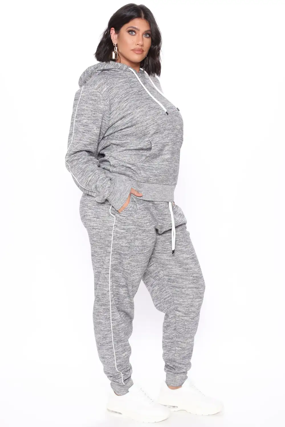 Tennis And Chill Fleece Jogger - Heather Grey