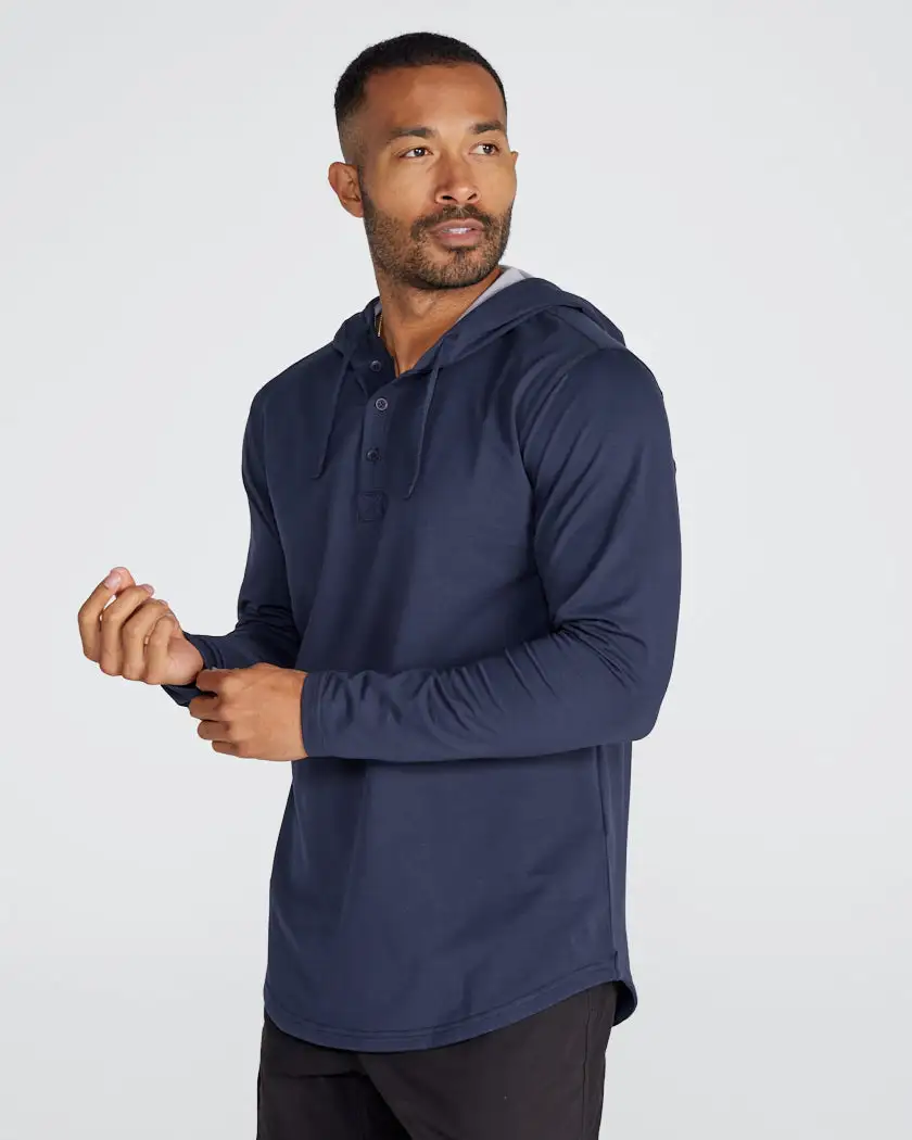 Drop-Cut: Lux Hooded Henley