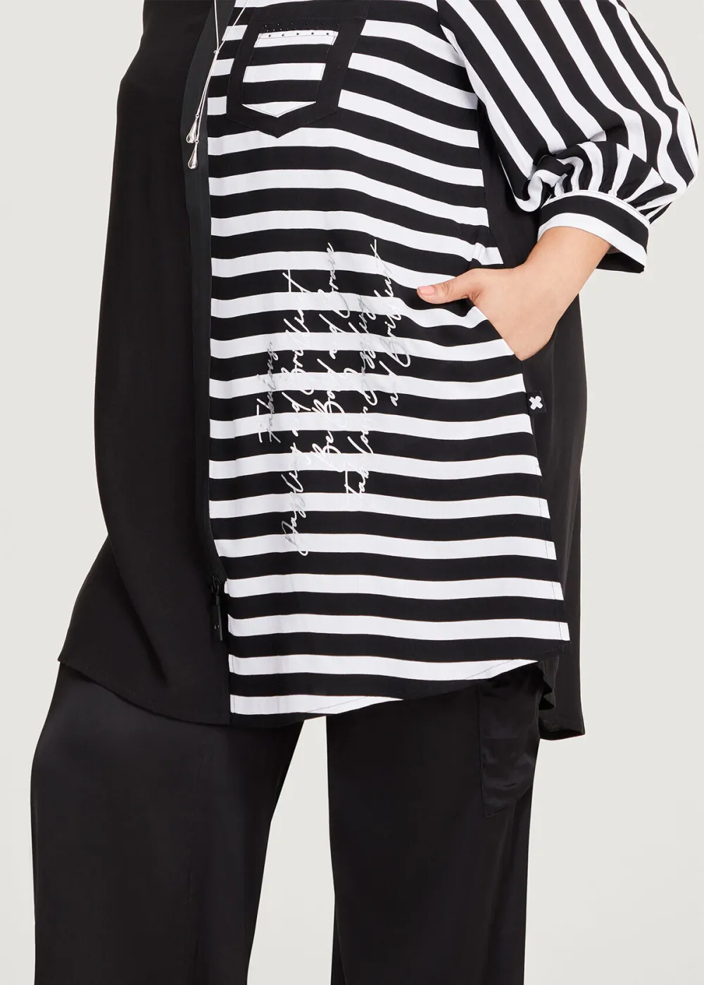Bamboo Bridie Spliced Stripe Shirt