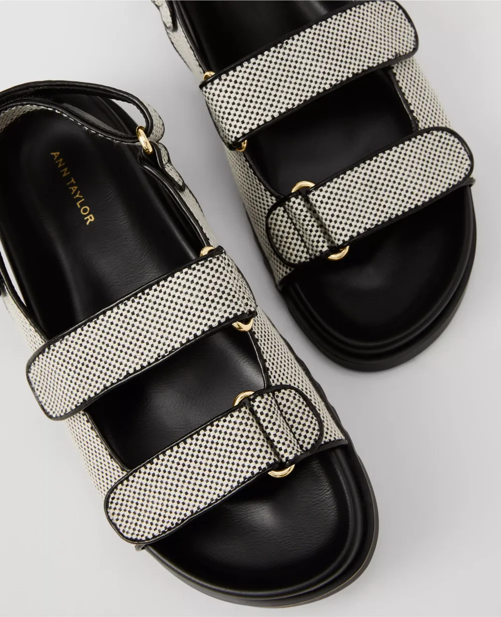 Weekend Collection Leather Slingback Sport Sandals