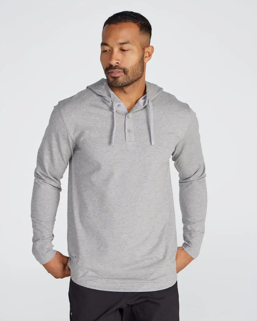 Drop-Cut: Lux Hooded Henley
