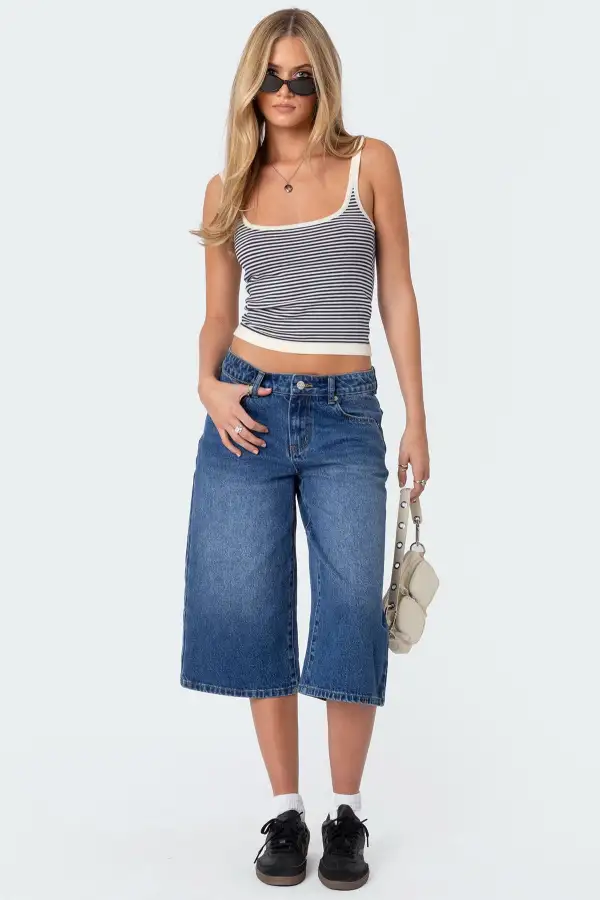 Saylor Striped Knit Tank Top