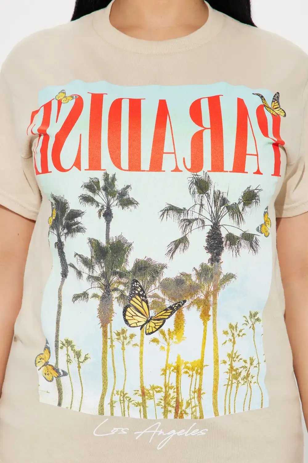 LA Paradise Short Sleeve Tee - Sand