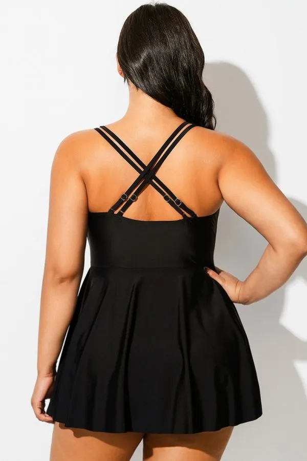 Plus Size Beach Mesh One Piece Swimsuit