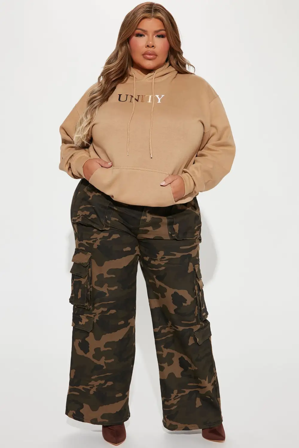 Unity Embroidered Hoodie - Sand