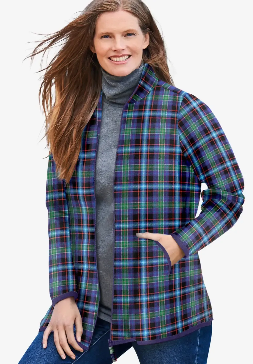 Zip-Front Microfleece Jacket