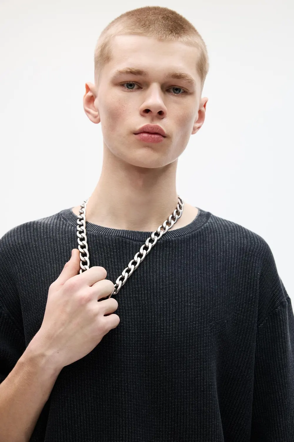 Waffle-knit STWD T-shirt