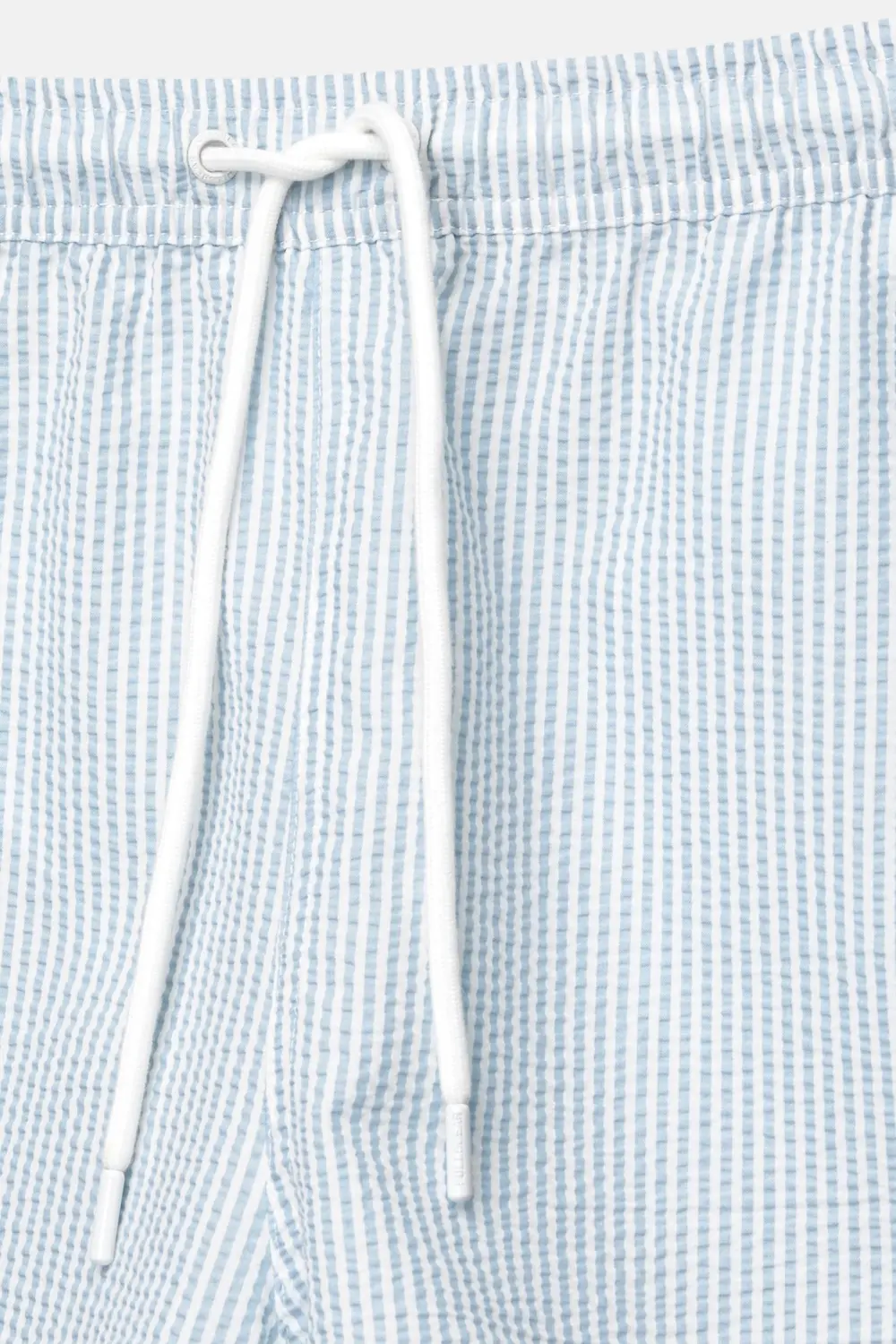 Striped seersucker swimming trunks