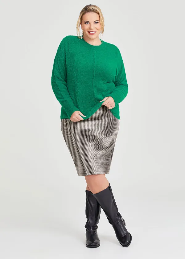 Mock Neck Seam Jumper