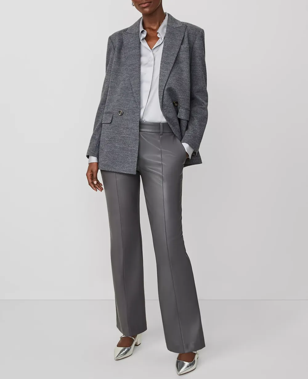 The Petite Faux Leather Trouser