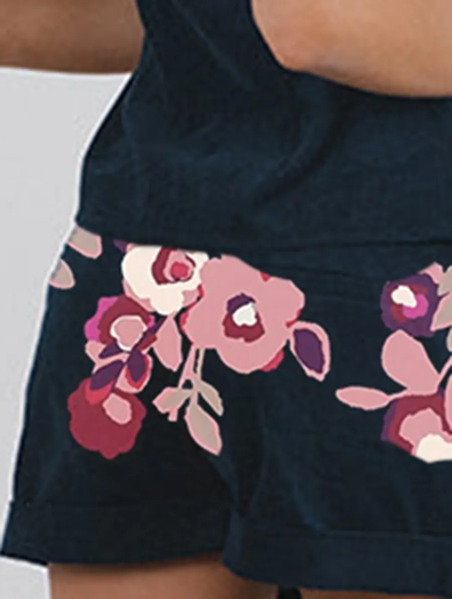Shorts In Baby Cord Navy