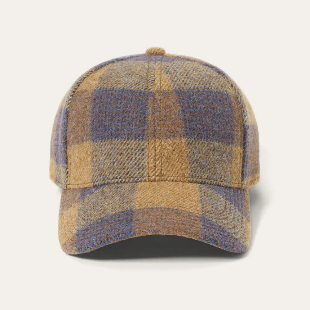 Wool Check Baseball Cap