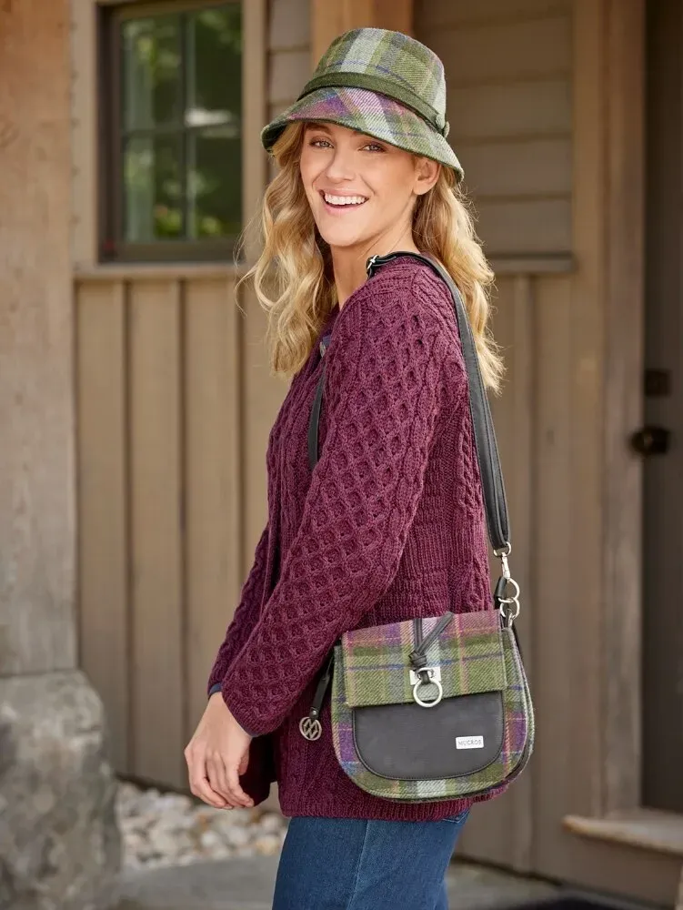 Irish Wool Plaid Two-Way Crossbody Bag