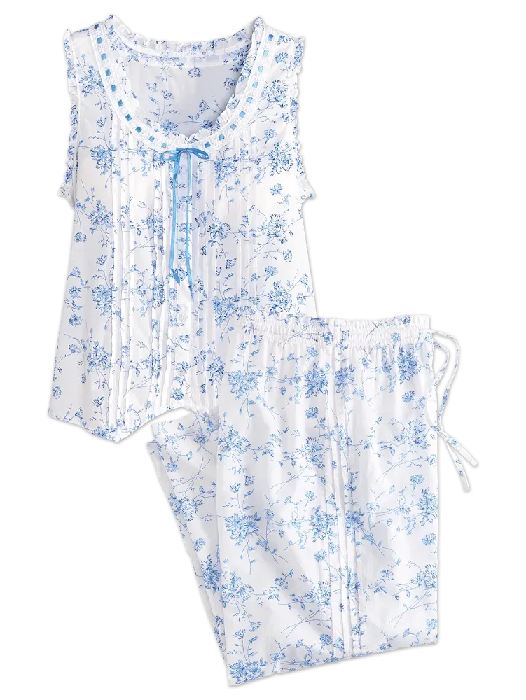 Ella Simone Blue Danube Capri Pajama Set