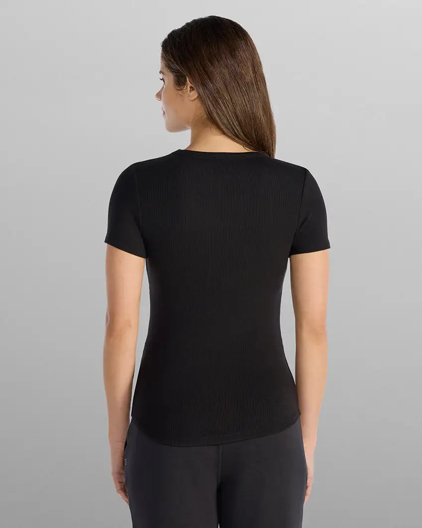 Modal Micro Rib Fitted Drop-Cut