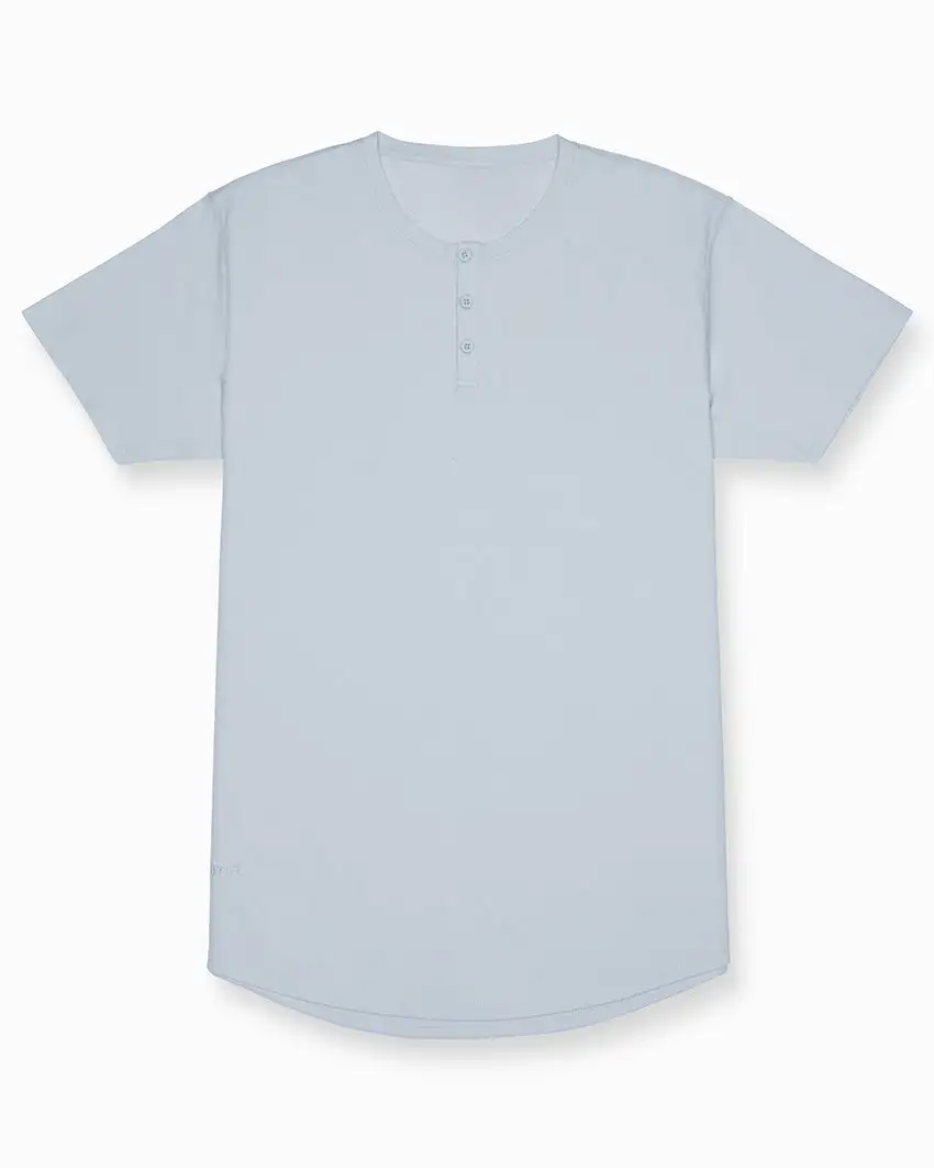 Limitless Short Sleeve Henley Drop-Cut