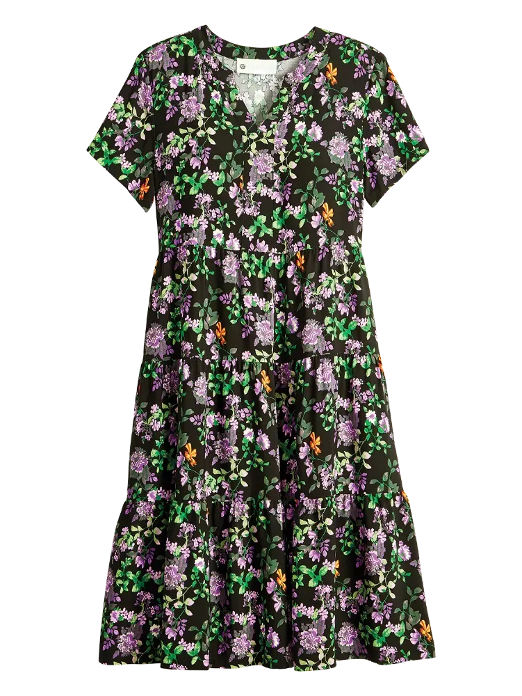 Ella Simone Tiered Floral Dress