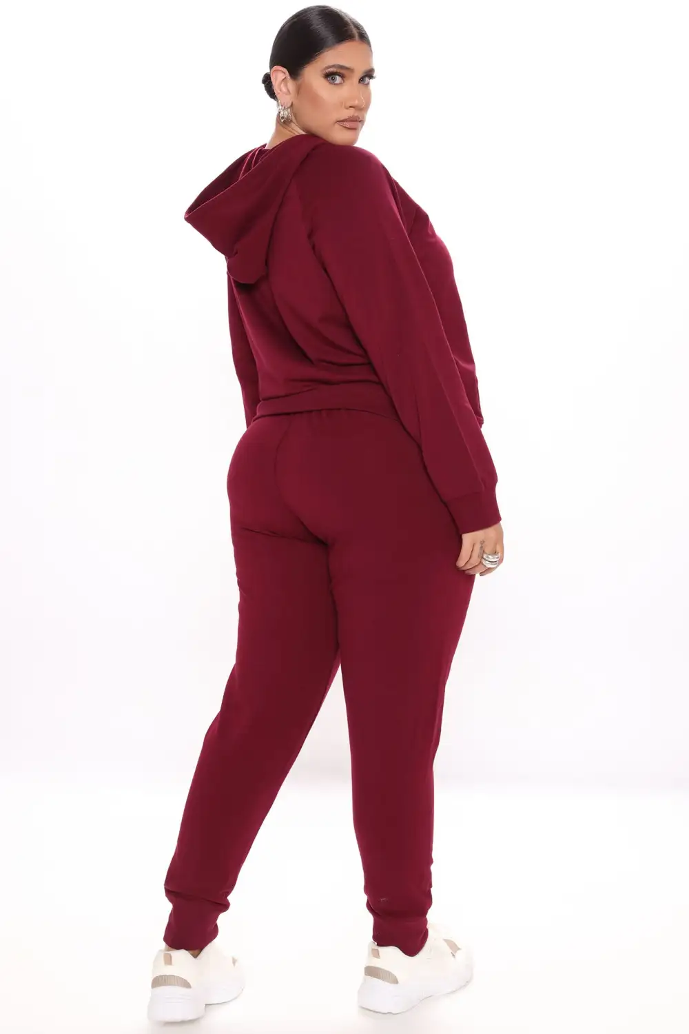 Latest And Greatest French Terry Jogger - Burgundy