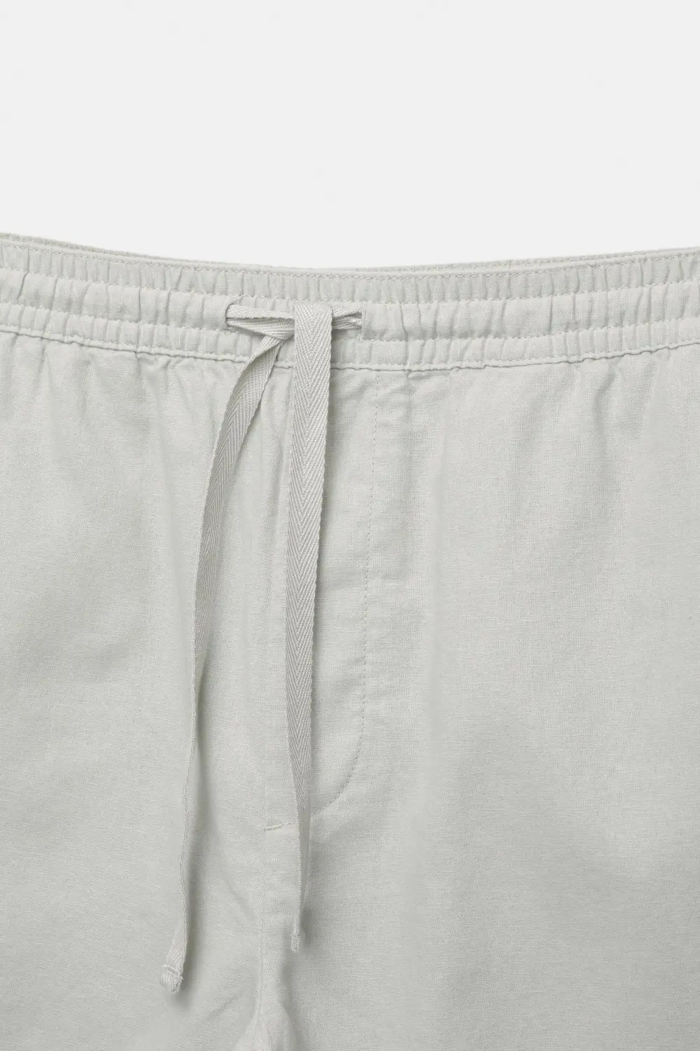 Linen blend jogger Bermuda shorts