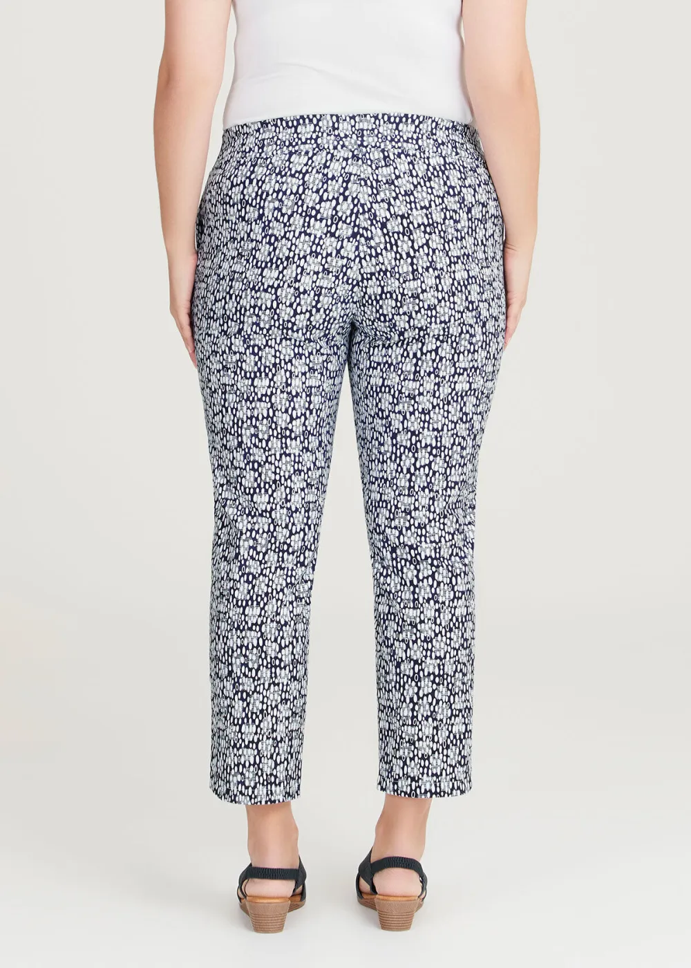 Natural Blue Print Pant