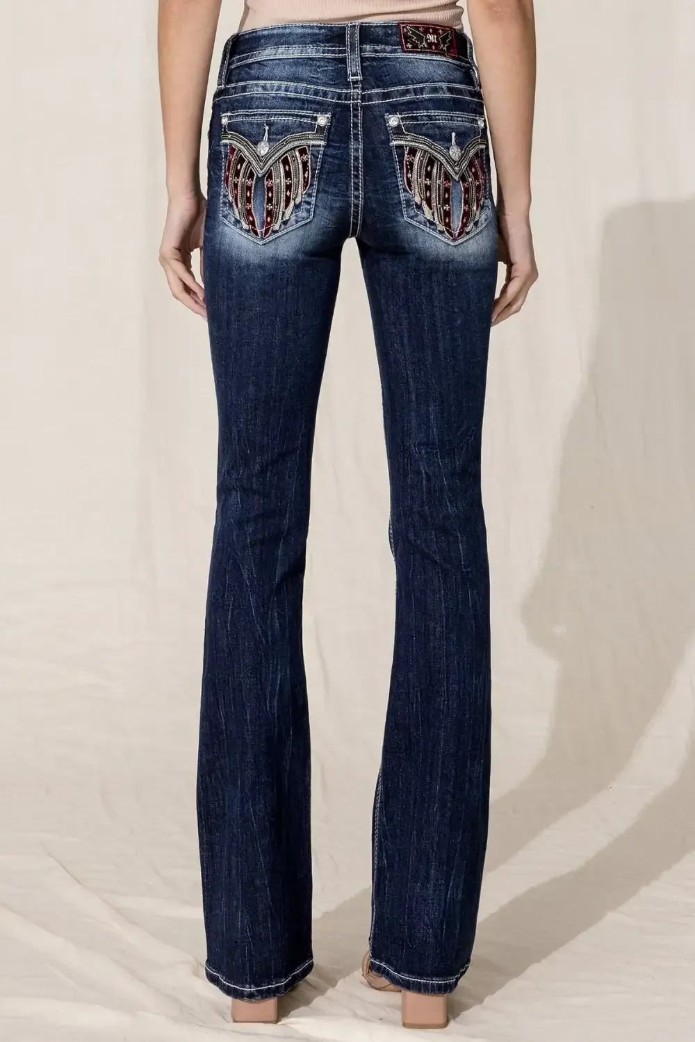 Velvet Wing Bootcut Jeans