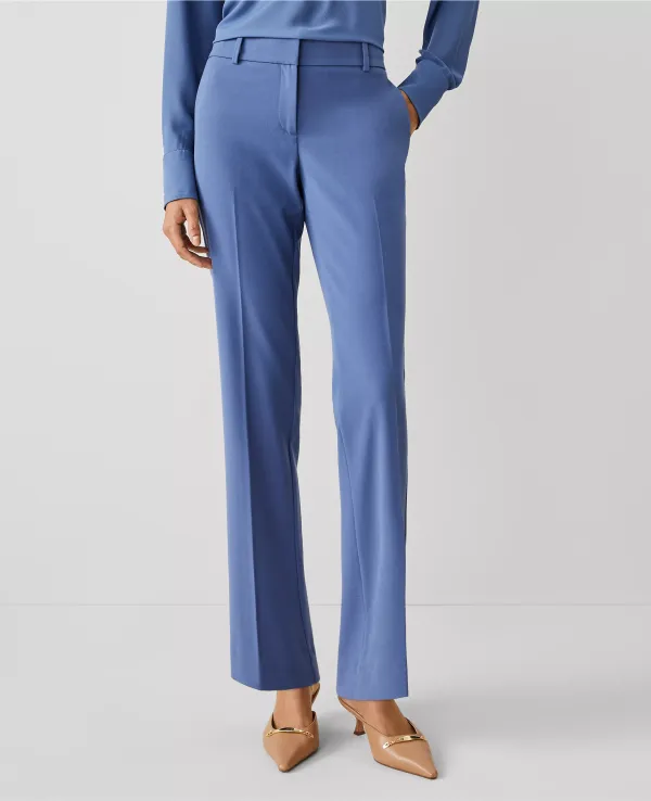 The Mid Rise Straight Pant in Seasonless Stretch