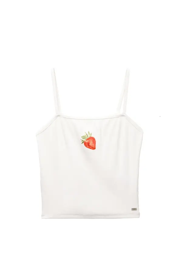 Strawberry strappy top