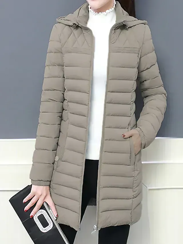 Women's down jacket simple casual with pockets