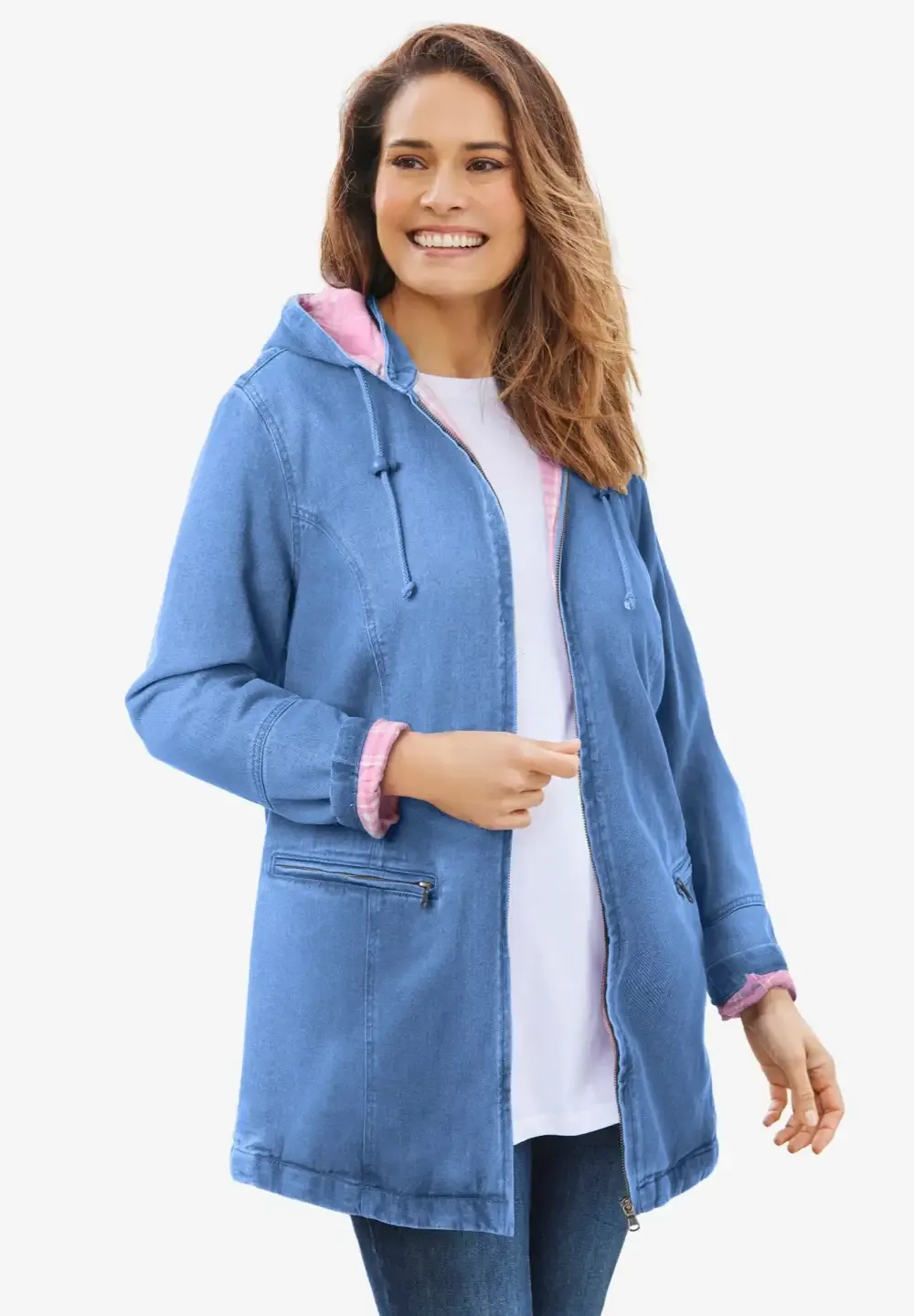 Flannel-Lined Denim Jacket