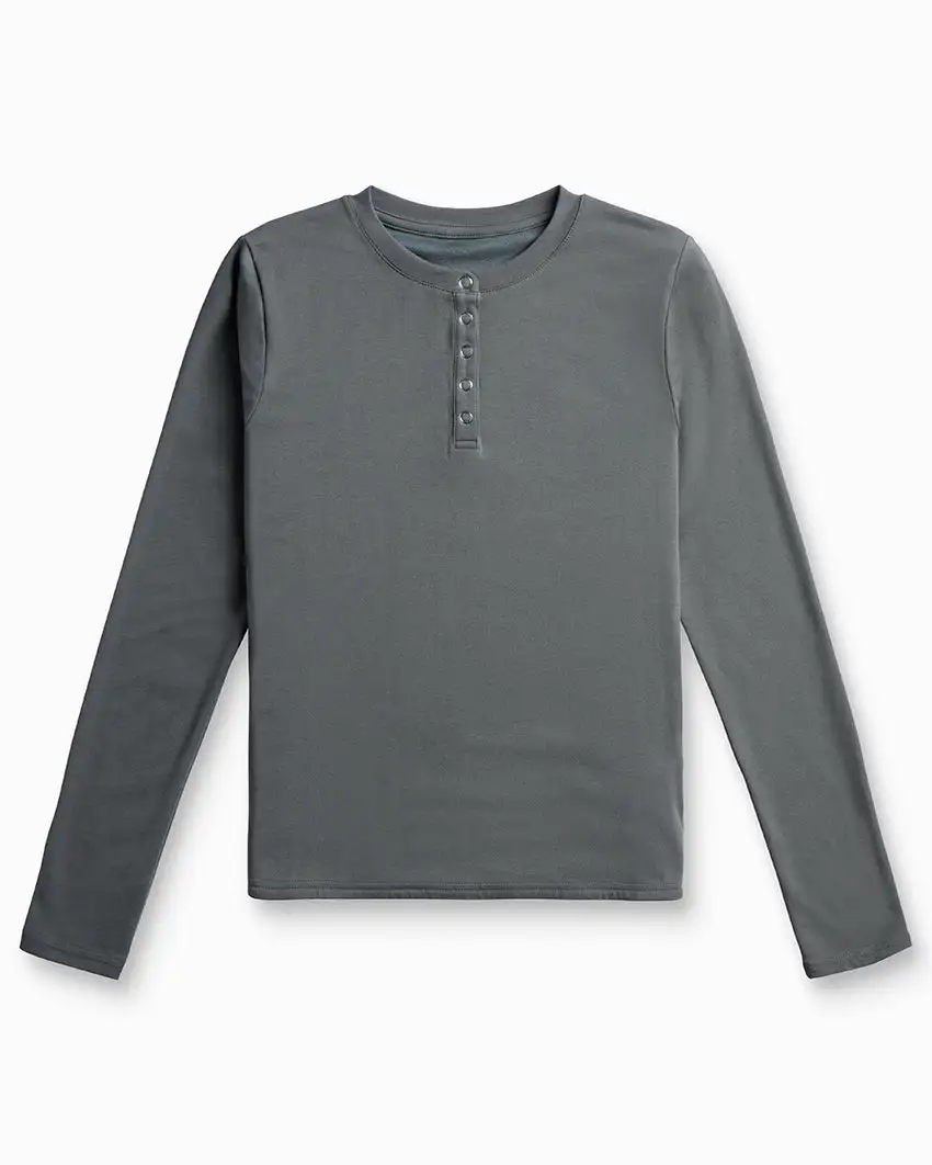 Drift Fitted Henley Long Sleeve