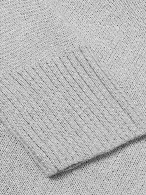 V-Neck Long Sleeve Knit Top Sweater AC